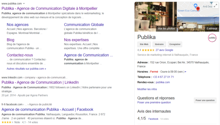 fiche google my business publika